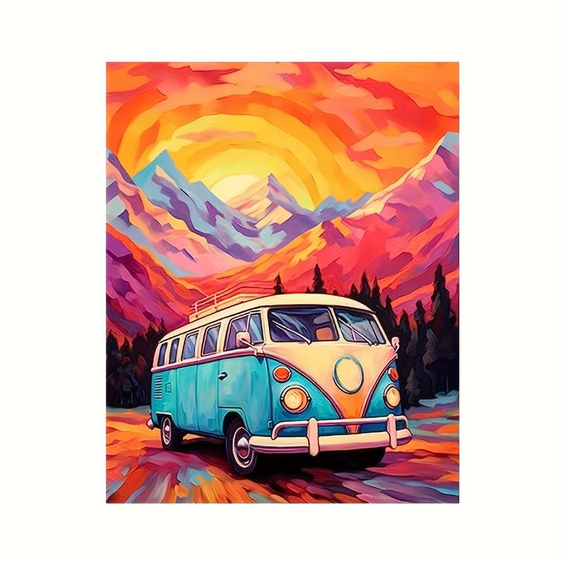 Paint By Numbers For Adults Bus Diy Digital Oil Painting Acrylic Paint  Leisurely Painting Kits Canvas Wall Art Bus Bedroom Wall Decor - Temu  Australia